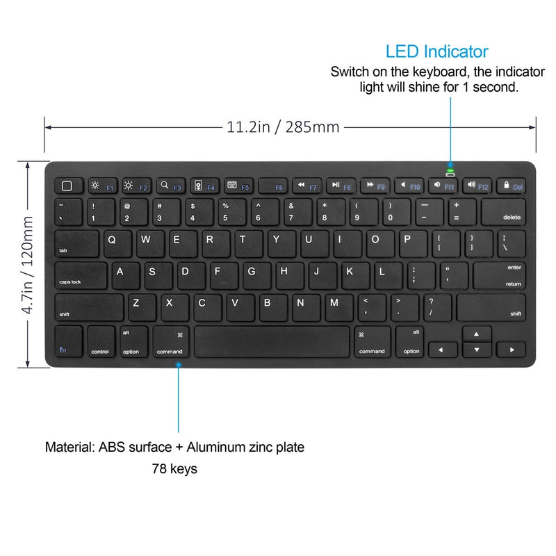 CHOETECH BH-006 Ultra Slim Wireless Bluetooth Keyboard