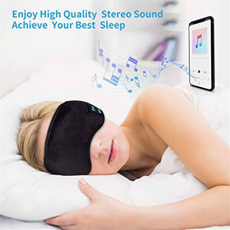 Mobax Bluetooth 5.0 Wireless Stereo Eye Mask Headphones for Sleep and Music.