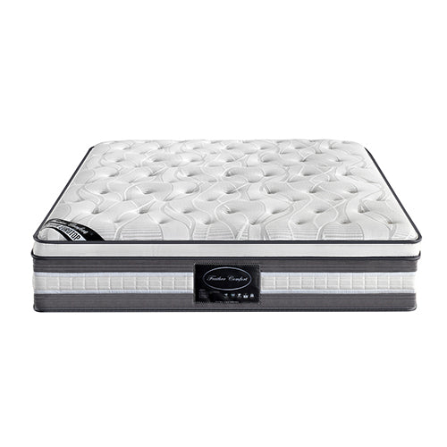 Mattress Euro Top King Single Size Pocket Spring Coil with Knitted Fabric Medium Firm 34cm Thick