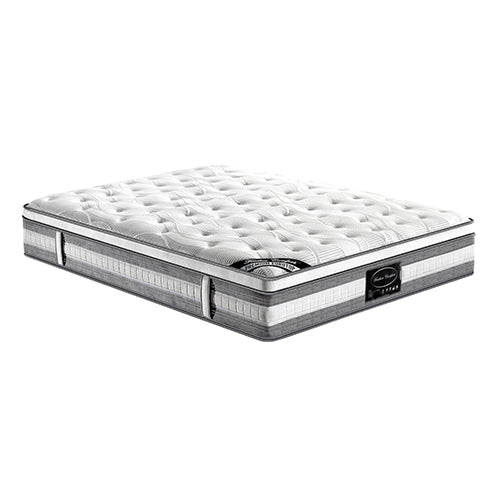 Mattress Euro Top Single Size Pocket Spring Coil with Knitted Fabric Medium Firm 34cm Thick