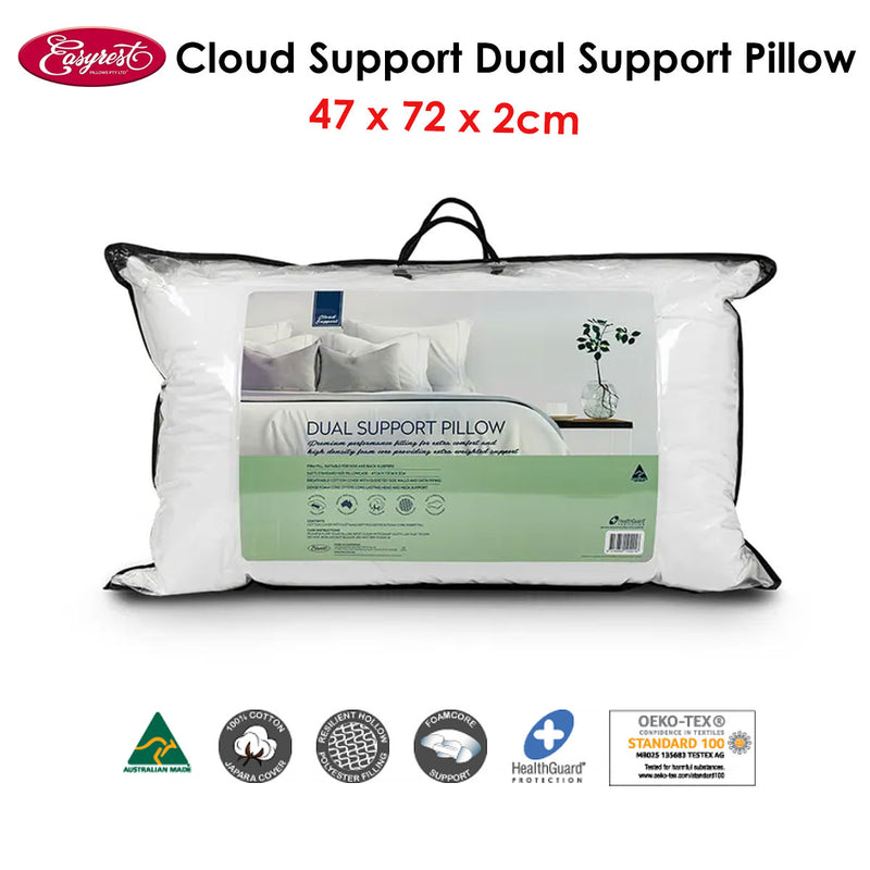 Easyrest Cloud Support Dual Support Pillow 47 x 72 x 2 cm