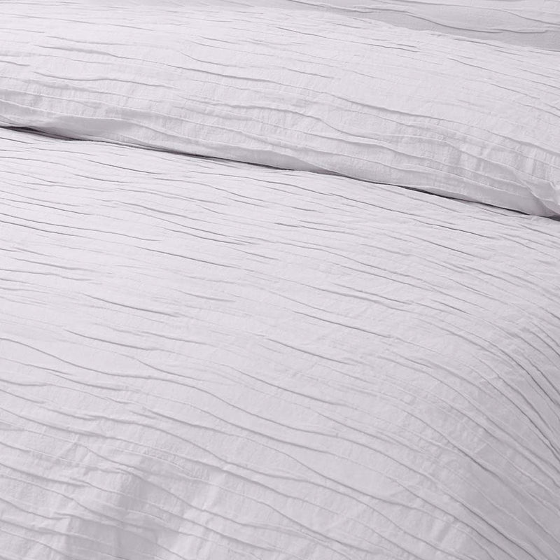 Vintage Design Homewares Malvern White Cotton Quilt Cover Set Queen