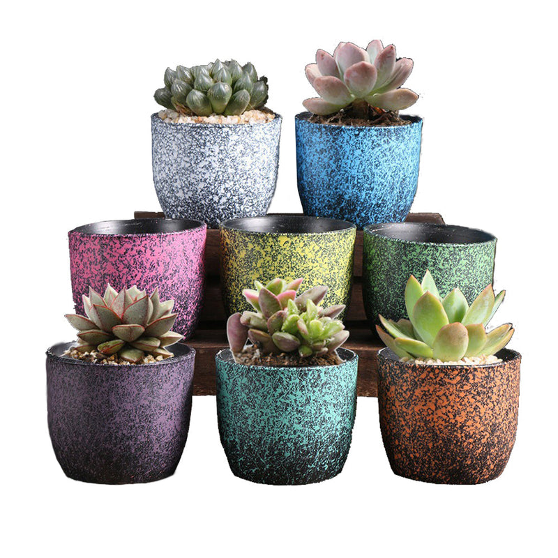 Ceramic Clay Pottery Pots Set Succulent Flower Planter Series 03(Style 01