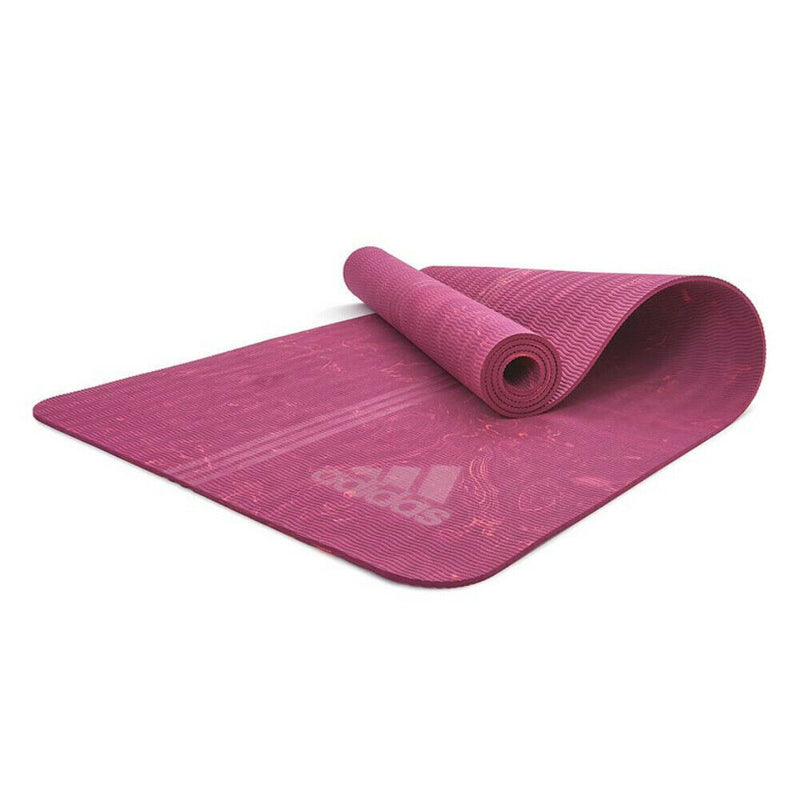 Adidas Premium 5mm Camo Sports Home/Gym Fitness Exercise Yoga Mat Power Berry