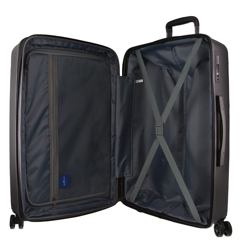 Milleni Hardshell Checked Luggage Bag Travel Suitcase 75cm (124L) - Black