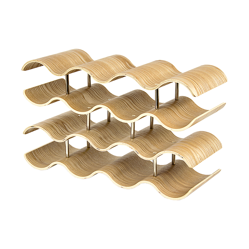 Wooden Wave Wine Rack/Creative Home Grape Wine Holder Shelf Cabinet/Bottle Rack