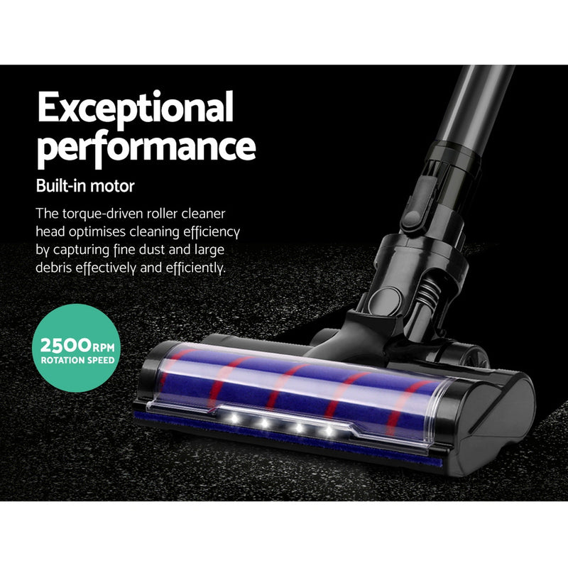 Devanti Handheld Vacuum Cleaner Motorised Roller Brush Head