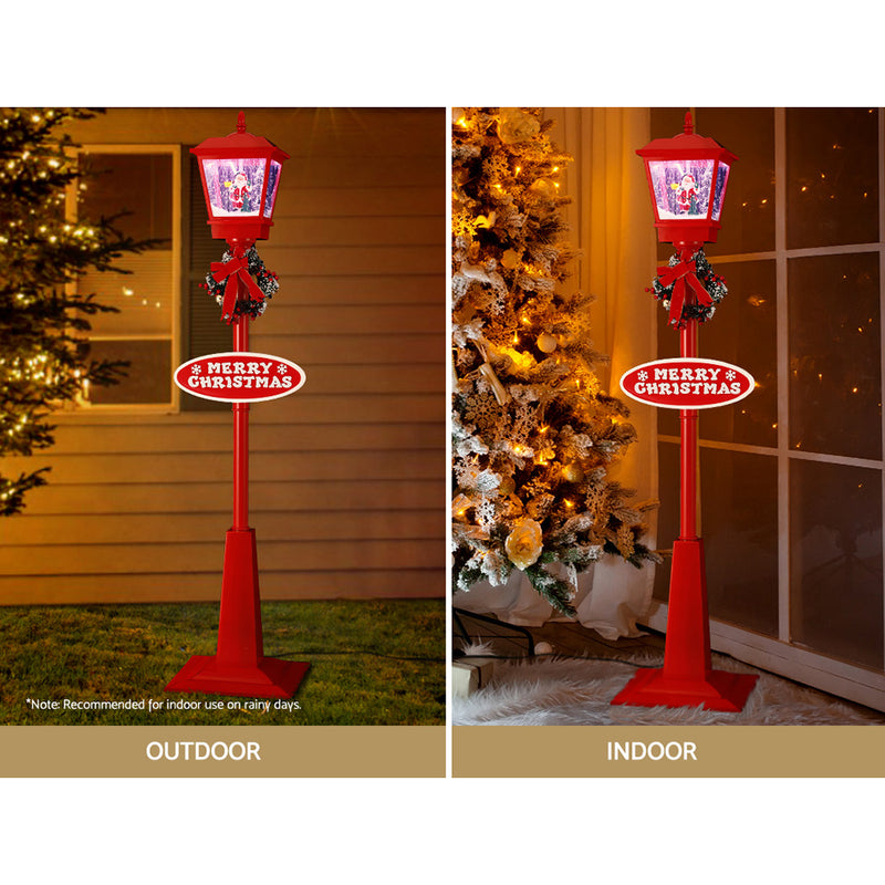 Jingle Jollys Christmas Lights 180cm Post Lamp 18 LED Fairy Light Decorations