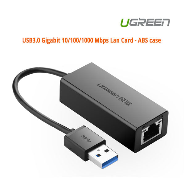 UGREEN USB3.0 Gigabit 10/100/1000 Mbps Network Adapter (20256)