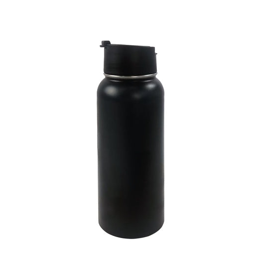 VERPEAK 40oz Vacuum Insulated Water Bottle 3 Lids with Straw (Black) VP-IWB-100-HL