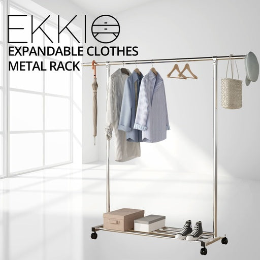 EKKIO Clothes Rack Stainless Steel One Rail