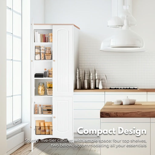 EKKIO Kitchen Storage Cabinet White