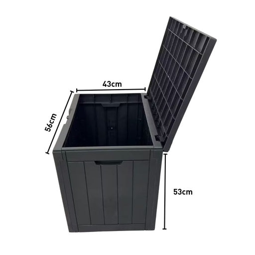 NOVEDEN Garden Outdoor Storage Box 118L Container Lockable (Black)