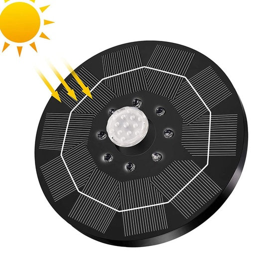 NOVEDEN 1.5W Solar Fountain Water Pump for Bird Bath (Black)