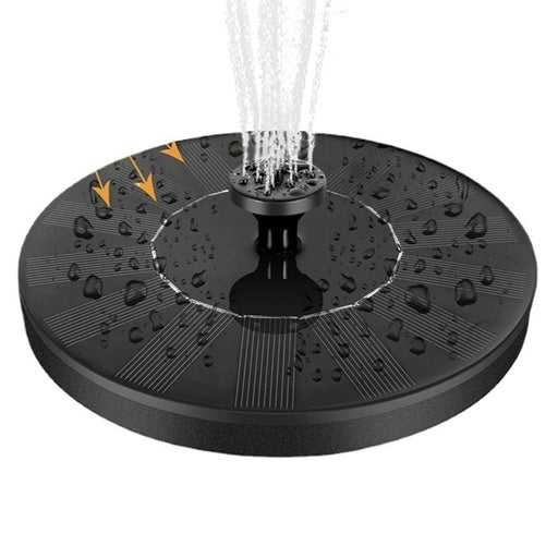 NOVEDEN 1.5W Solar Fountain Water Pump for Bird Bath (Black)