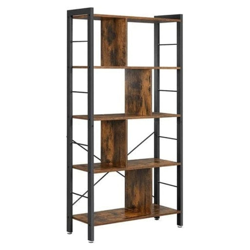 VASAGLE Bookshelf Rustic Brown and Black LBC12BXV1