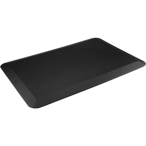 GOMINIMO 1 Pcs Anti Fatigue Floor Mat Easy to Clean, Slip-Resistant, Waterproof, Comfortable Foam, High-Quality PVC Black